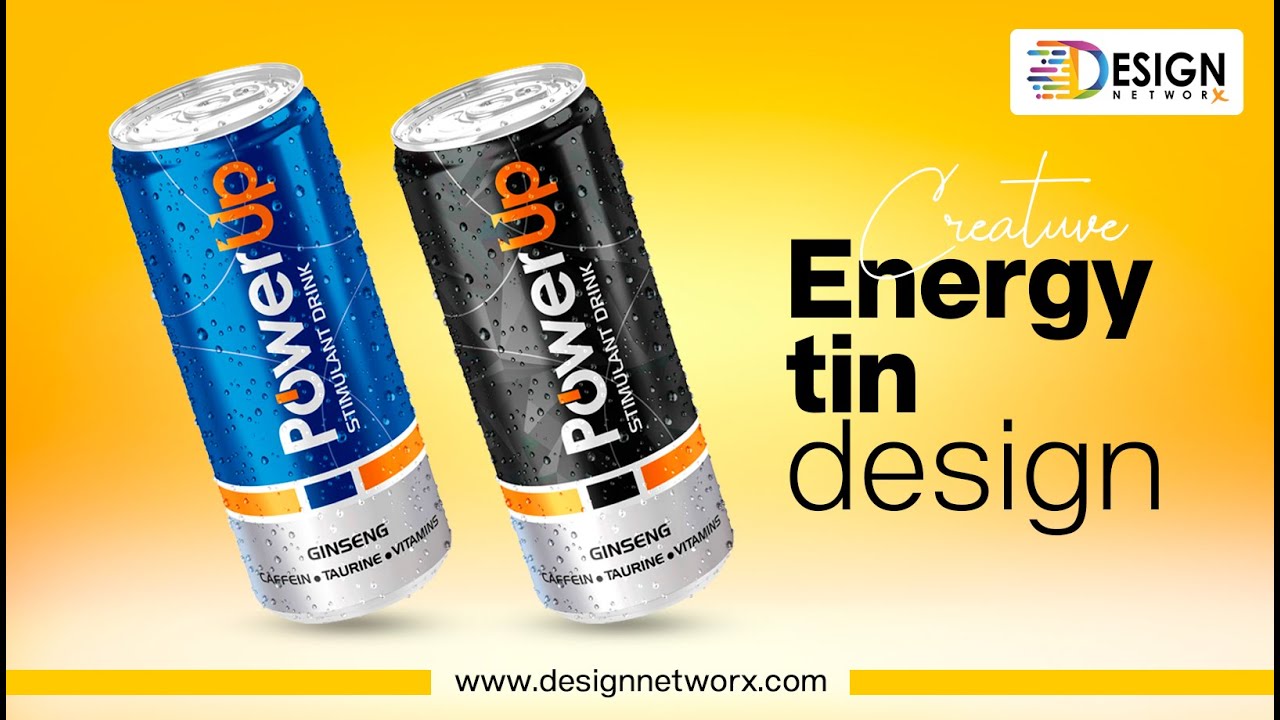 Let's Make Energy Drink Tin Product Design I Adobe I Design