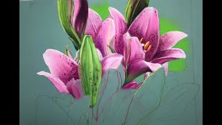 Red Lily in Soft Pastel screenshot 2