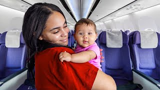 Flying Alone With A 5 Month Old For The FIRST TIME...(Leaving Daddy)