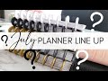 Choosing My July 2021 Planner Line Up