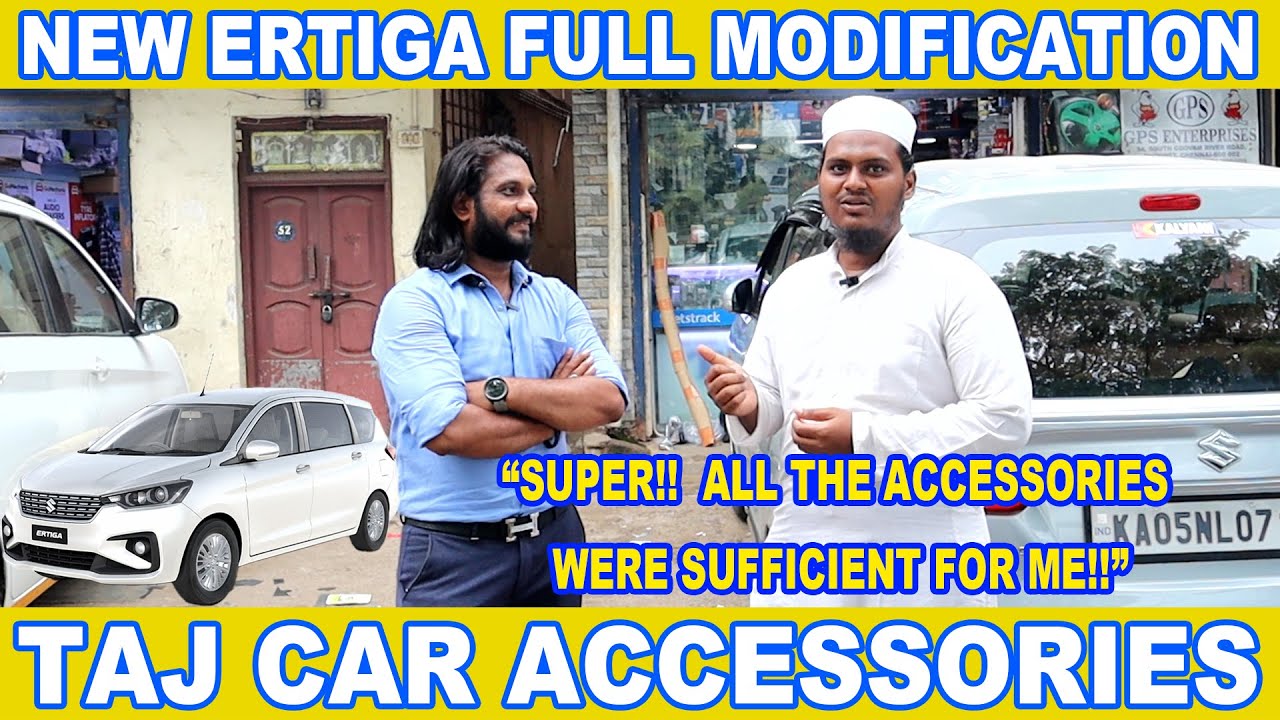 NEW SILVER ERTIGA FULL MODIFICATION TAJ CAR ACCESSORIES For Enquiry