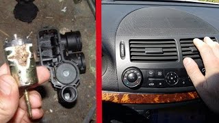 Печка не дует горячим воздухом на Mercedes W211, W219 / Проблема решена! Замена клапана печки W211