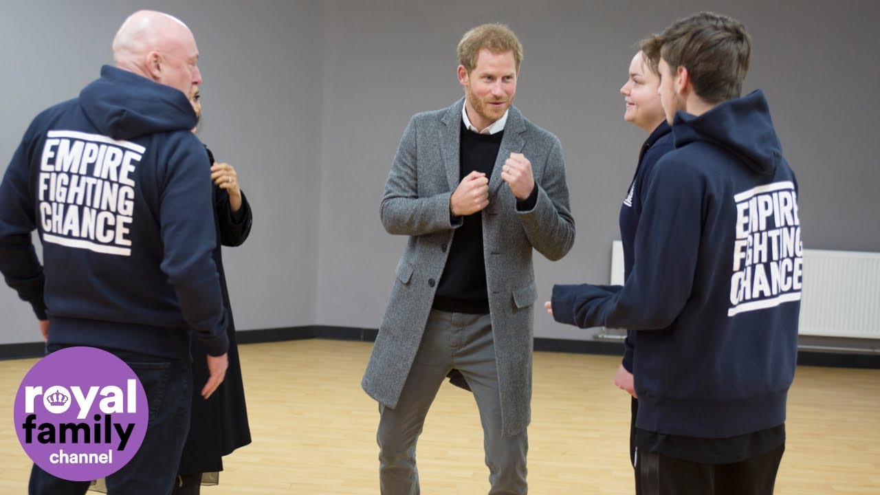 Duke and Duchess of Sussex visit Bristol boxing gym
