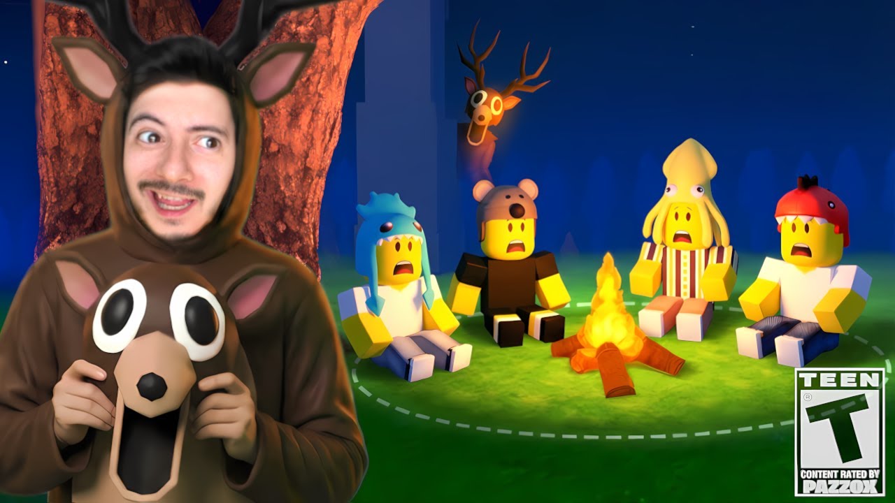 DIVENTO IL CERVO per 24 ORE in 99 NOTTI NELLA FORESTA 😱 su ROBLOX