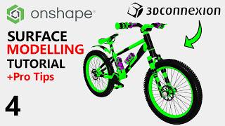 Onshape Fast and Easy Quick Start Guide | 3DConnexion Space Mouse | Mountain Bike Project- Part 4