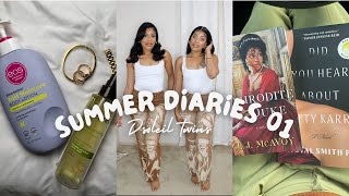 Summer diaries 01 | twin chats, picnic, napkin wars & more