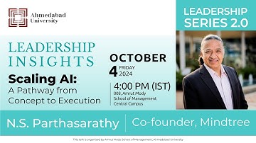 ‘Scaling AI: A Pathway from Concept to Execution’ by N.S. Parthasarathy