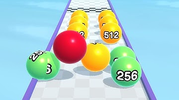 Ball Run 2048 - ASMR Game Very satisfying and relaxing Gameplay Walkthrough MAXFJK6