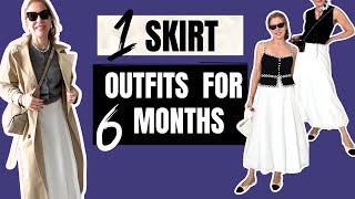 How to Create Stylish Looks with One Skirt for 6 Months - Late Spring, The Whole Summer & Early Fall