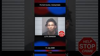 Pitt, North Carolina Booking Records - 11 July 2026