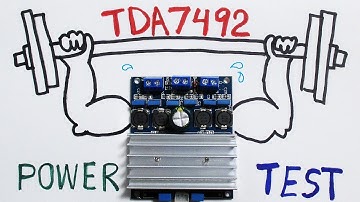 TDA7492 class D audio amplifier board power test
