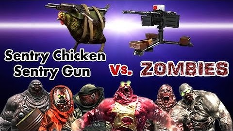 Dead Trigger 2 Sentry Chicken & Sentry Gun vs. Zombies HD