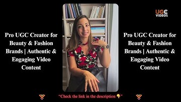Pro UGC Creator for Beauty & Fashion Brands: Authentic & Engaging Video Content #ugc #ugccreator