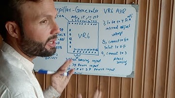 Caterpillar Generator VR6 AVR wiring diagram explaination,