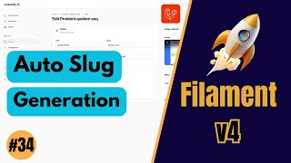 Auto Slug Generation Using Afterstateupdated - Filamentphp V4 Ep 34
