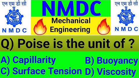 Important Questions For NMDC Exams || NMDC Junior Officer || Mechanical Question