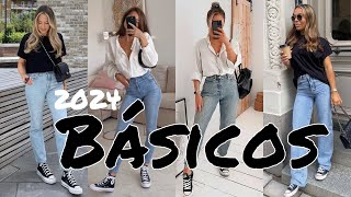 CÓMO VESTIR CASUAL / COMBINACIONES BÁSICAS CON JEANS / MODA 2024