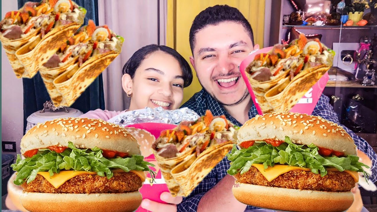 تحدى الكريب🌮 والبرجر🍔 ضد ماما ونونى والعقاب (حلو وحادق)🤗