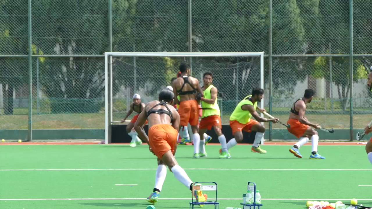 India Mens Hockey training session 2 YouTube