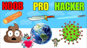 NOOB vs PRO vs HACKER | In ASMR Slicing | With Oggy And Jack | Yashap gaming