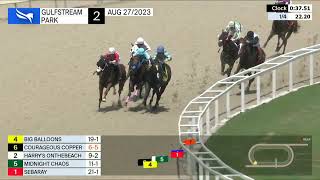 Gulfstream Park August 27, 2023 Race 2