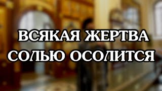 Всякая жертва солью осолится -проповедь иг.Евмения после Литургии Преждеосвященных Даров 10.04.2024