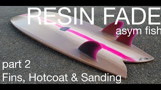 PRO Tips Surfboard Glass on Fins, Hotcoat, Sanding production style!
