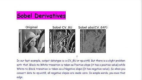 Sobel Derivatives for Edge Detection in OpenCV  using Python