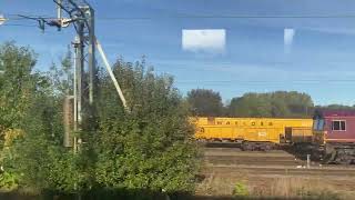 Passing a convoy of 66’s near bescot.