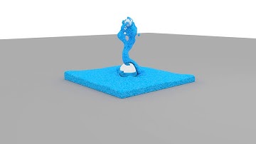 fluid vs particles (blender)