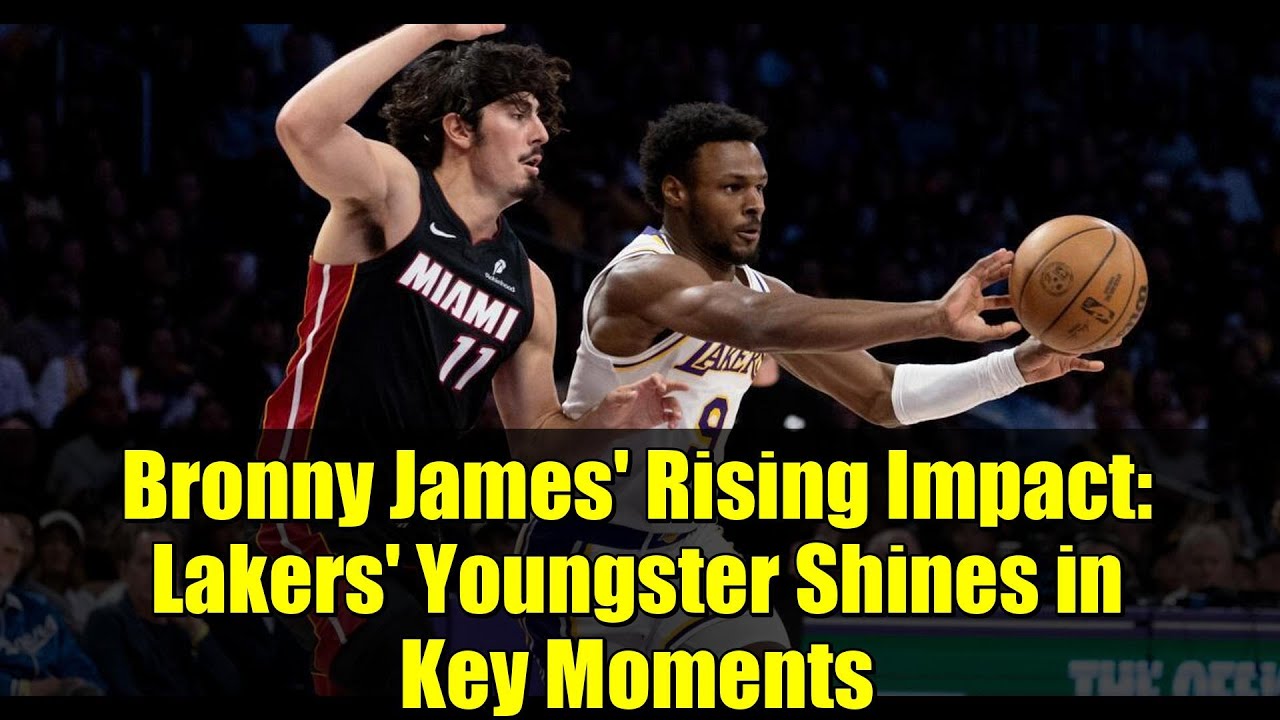 Bronny James' Rising Impact: Lakers' Youngster Shines in Key Moments