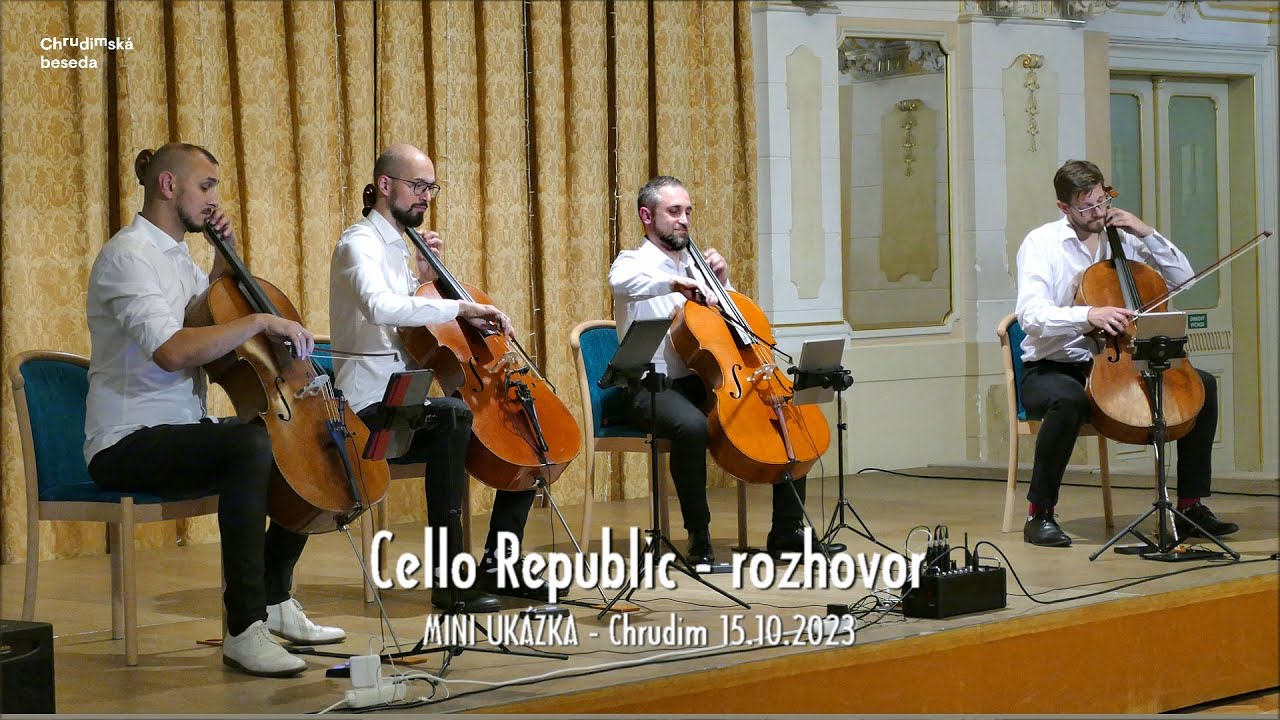 Cello Republic koncert ROZHOVOR MINI ULÁZKA Chrudim 15.10.2023