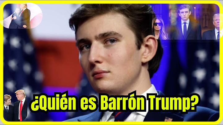 Barron Trump El Hijo menor de Donald Trump
