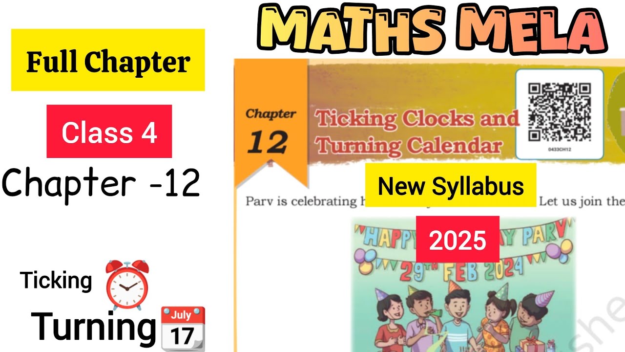 Ticking Clocks and Turning Calendar Class 4 Maths Chapter 12 / NCERT ...