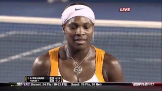 Serena Williams v. Justine Henin | 2010 Australian Open Highlights