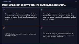 Improving asset quality cushions banks against margin pressure, global risks: Re | Market News
