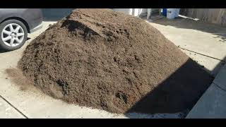 3 cubic yards of soil mix material