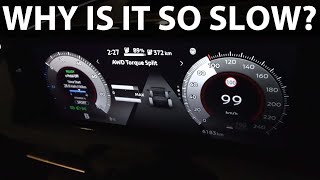 Nissan Ariya e-4orce Evolve+ acceleration and noise test