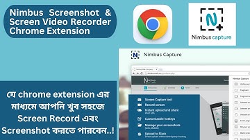 Google Chrome extension Nimbus Screenshot & Screen Video Recorder | Nimbus Extension Tutorial