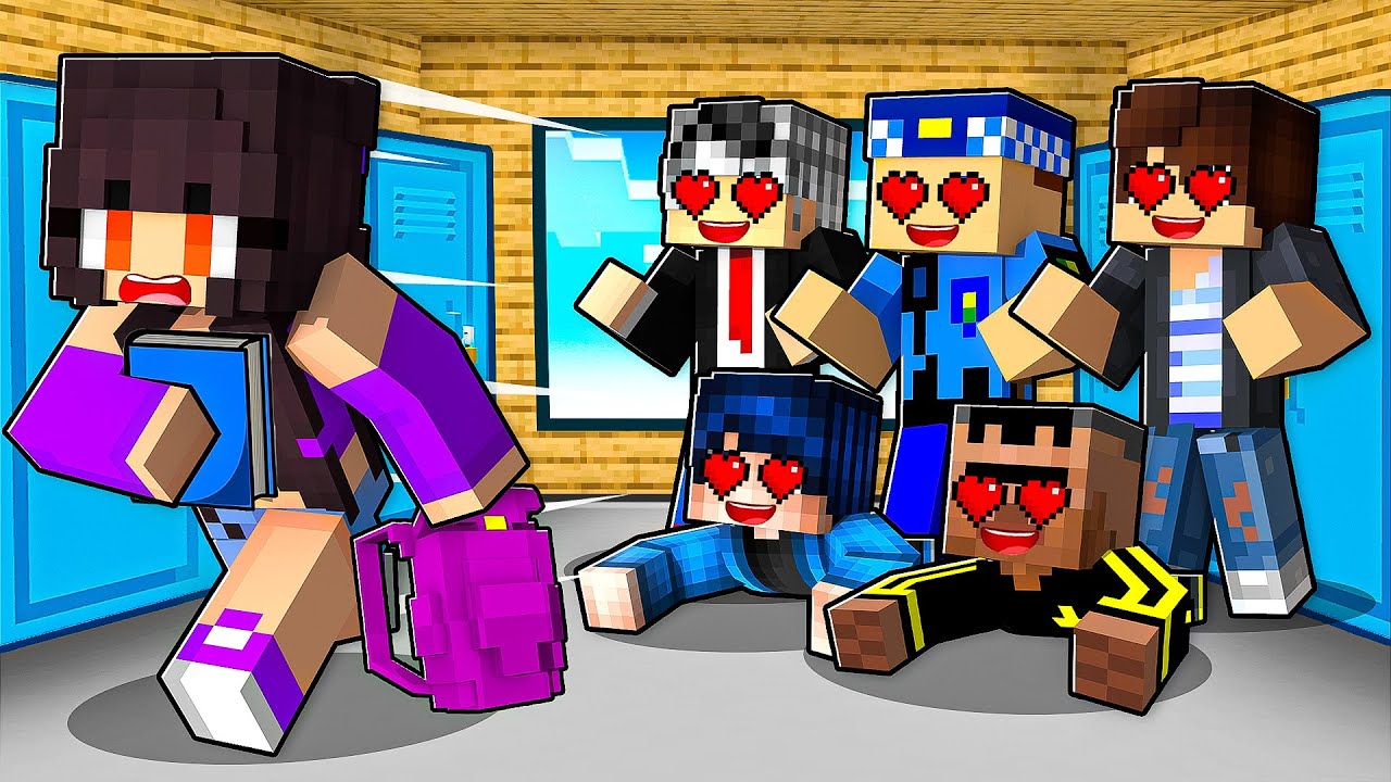 Okulun BÜTÜN SERSERİ ÇOCUKLARI Bana AŞIK OLDU - Minecraft
