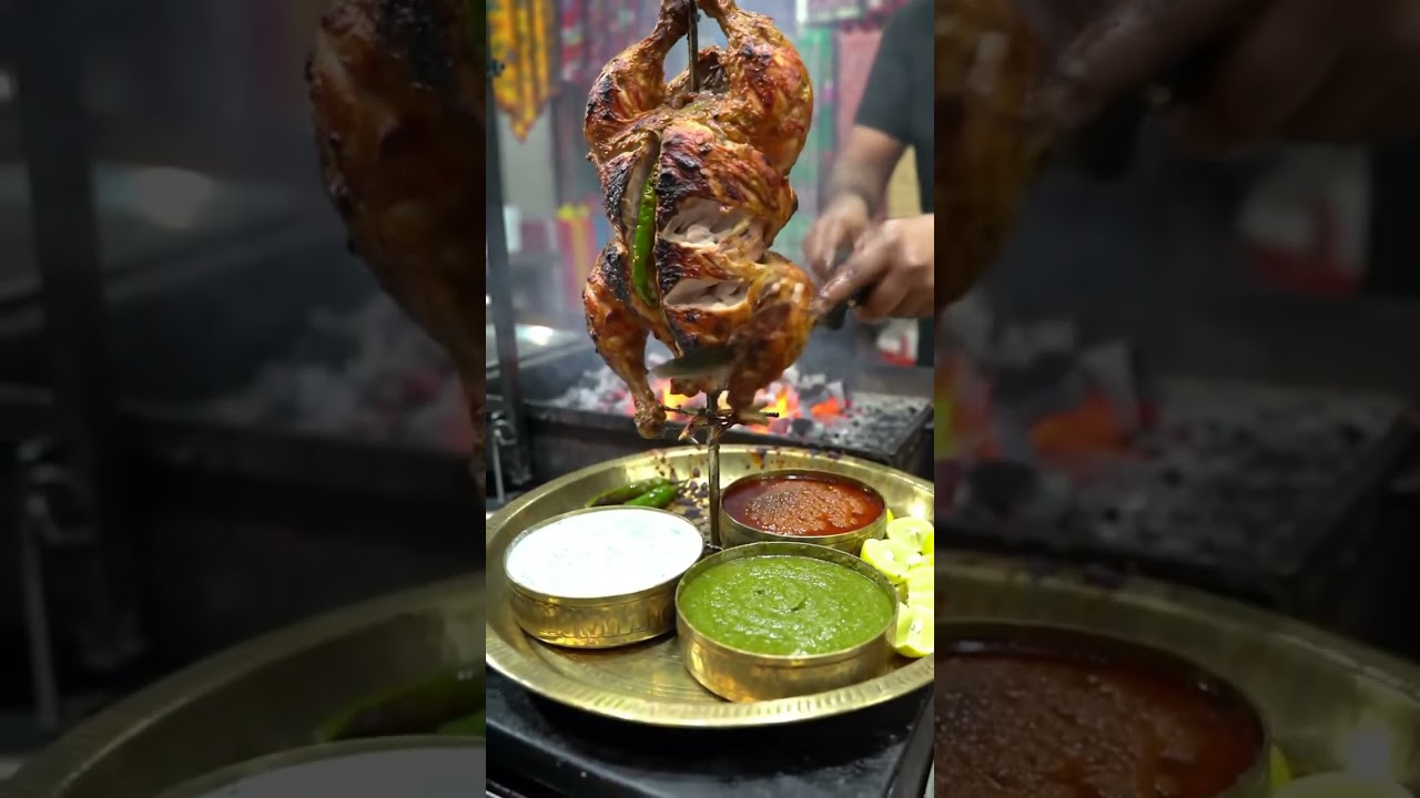 Pakistani Charcoal Roast Chicken 🔥🇵🇰 | Street Market Aroma | Authentic Desi Food Experience
