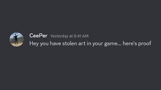 Our game was accused of having STOLEN art