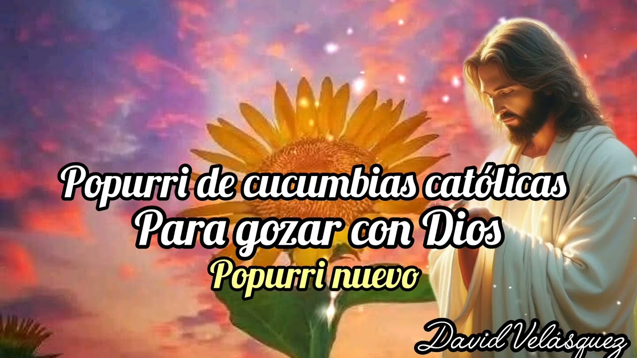 Popurri de cumbias católicas alegres para gozar 💙 🤎 alabanzas católicas ❣️ ❤️ 💙