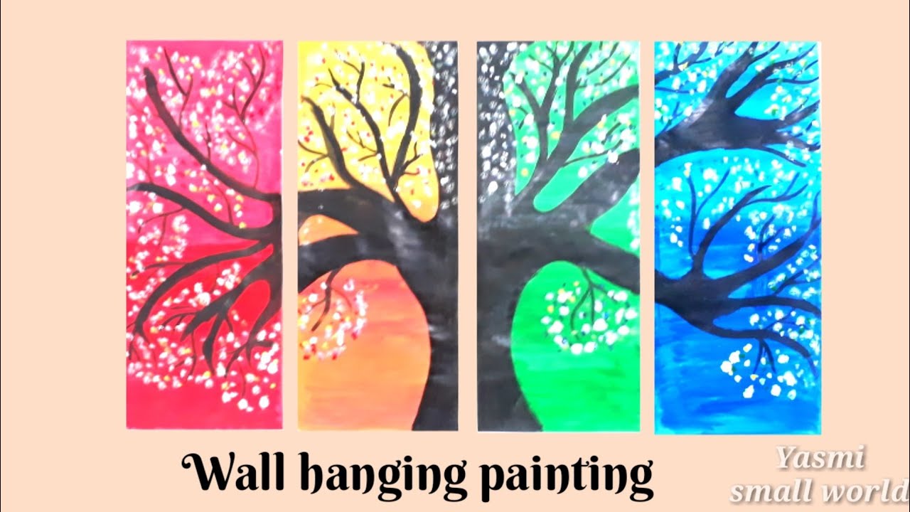 Easy Wall hanging paintingDecorate wall YouTube