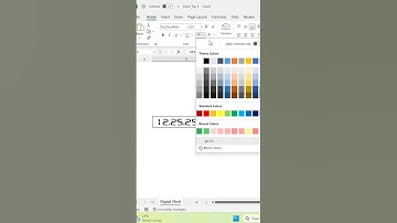 Digital clock in ms excel #reels #motivation #excel #shorts #shortvideo #viralvideo #short #msoffice