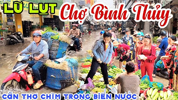 NGẬP LỤT DÂNG CAO - Cần Thơ CHỢ BÌNH THUỶ CHÌM TRONG BIỂN NƯỚC, Buôn Bán Khó Khăn Trăm Bề | KPVL