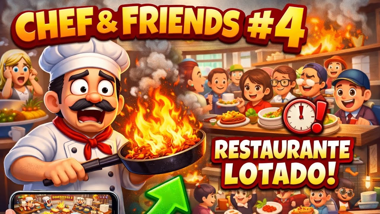 👨‍🍳 Chef & Friends #4 – O Restaurante Está Lotado! Gameplay Mobile ...