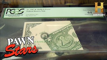 $1 Error Note Worth Thousands?! (Season 3) | Pawn Stars