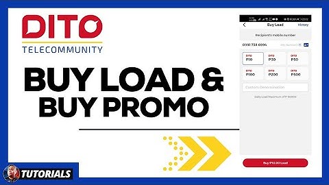 How to LOAD DITO Sim Card & How to BUY PROMO for DITO Sim Card 2021