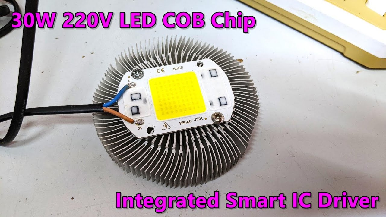 30W 220V COB LED Chip with Integrated Smart IC Driver (Cool White